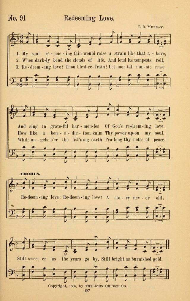 The Great Awakening: a choice collection of new and standard gospel songs page 99