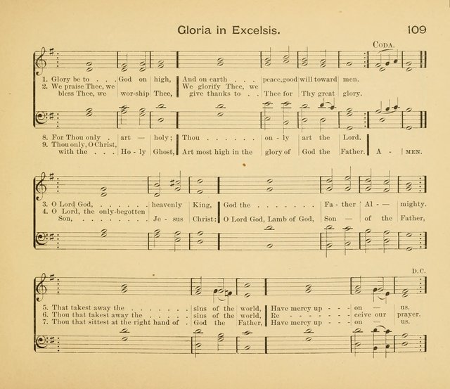 Gates Ajar: a collection of hymns and tunes for use in Sunday schools, praise and prayer meetings page 109