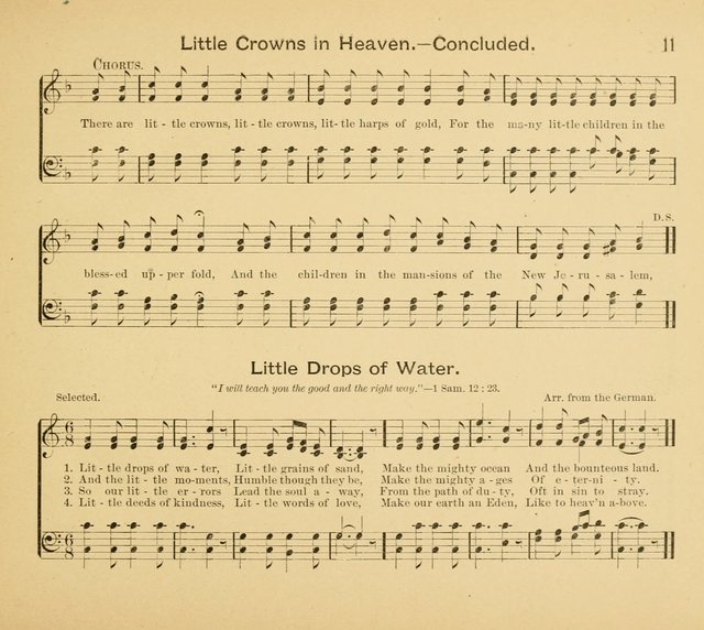 Gates Ajar: a collection of hymns and tunes for use in Sunday schools, praise and prayer meetings page 11