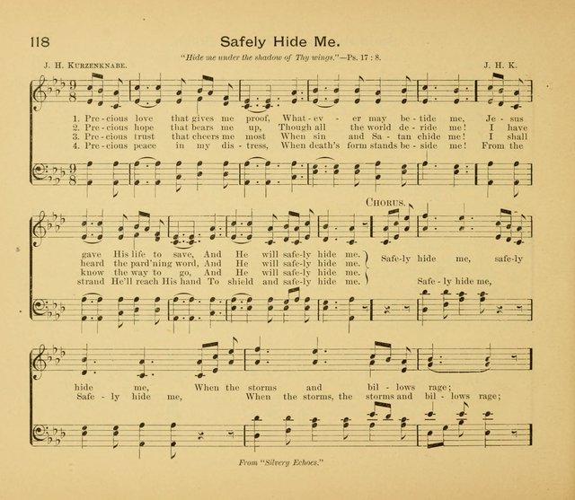 Gates Ajar: a collection of hymns and tunes for use in Sunday schools, praise and prayer meetings page 118
