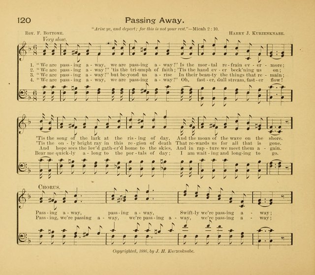 Gates Ajar: a collection of hymns and tunes for use in Sunday schools, praise and prayer meetings page 120
