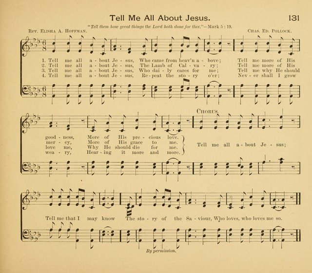 Gates Ajar: a collection of hymns and tunes for use in Sunday schools, praise and prayer meetings page 131