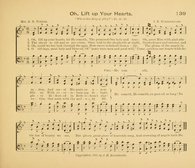 Gates Ajar: a collection of hymns and tunes for use in Sunday schools, praise and prayer meetings page 139