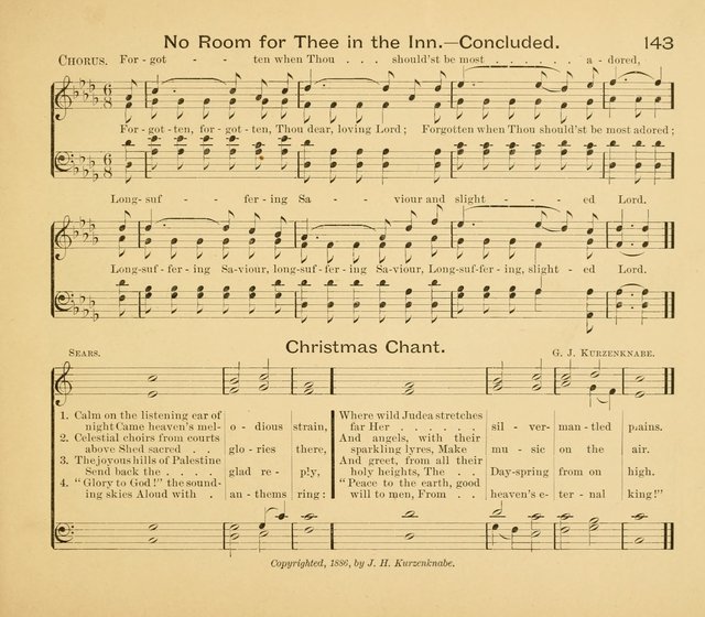Gates Ajar: a collection of hymns and tunes for use in Sunday schools, praise and prayer meetings page 143