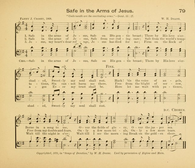 Gates Ajar: a collection of hymns and tunes for use in Sunday schools, praise and prayer meetings page 79