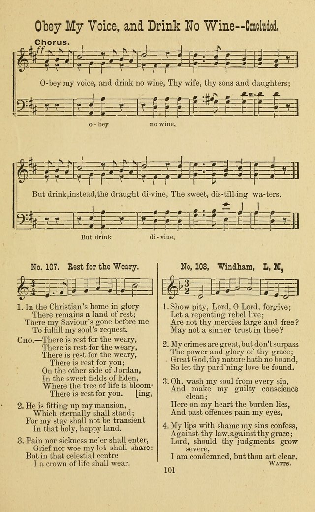 Gospel Bells: a collection of new and popular songs for the use of Sabbath schools and gospel meetings page 101