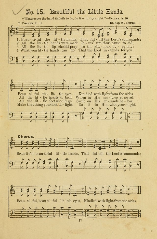 Gospel Bells: a collection of new and popular songs for the use of Sabbath schools and gospel meetings page 17