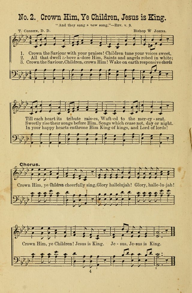 Gospel Bells: a collection of new and popular songs for the use of Sabbath schools and gospel meetings page 4
