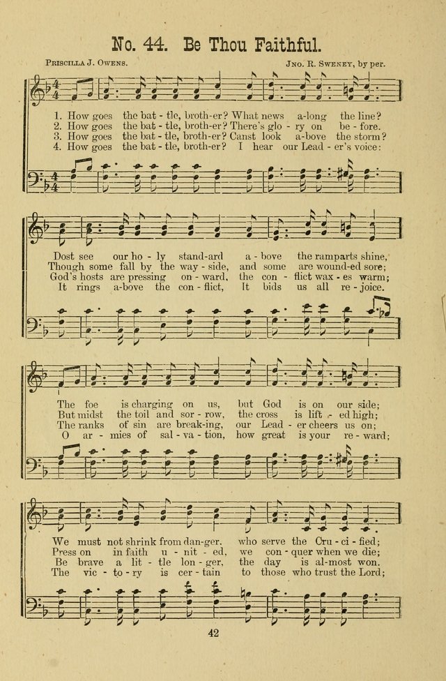 Gospel Bells: a collection of new and popular songs for the use of Sabbath schools and gospel meetings page 42