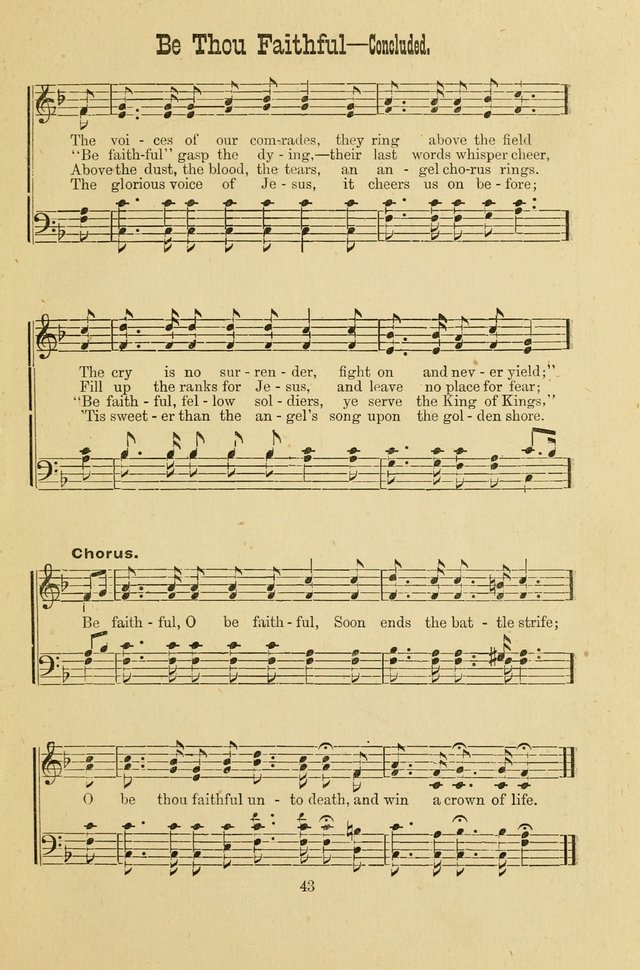 Gospel Bells: a collection of new and popular songs for the use of Sabbath schools and gospel meetings page 43