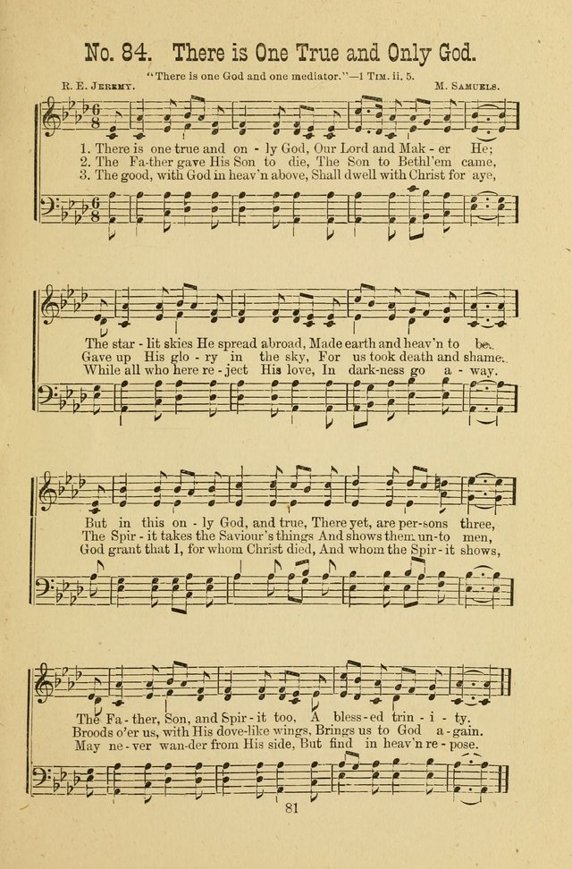 Gospel Bells: a collection of new and popular songs for the use of Sabbath schools and gospel meetings page 81
