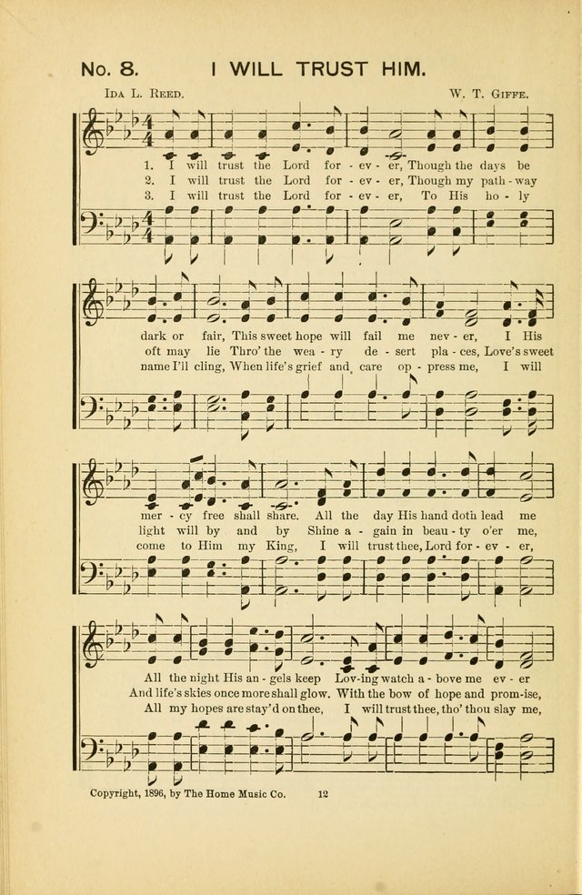 Glory Bells: a collection of new hymns and new music for Sunday-schools, gospel meetings, revivals, Christian Endeavor societies, Epworth Leagues, etc.  page 10