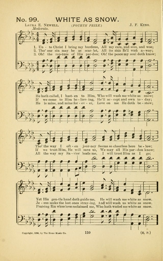 Glory Bells: a collection of new hymns and new music for Sunday-schools, gospel meetings, revivals, Christian Endeavor societies, Epworth Leagues, etc.  page 108