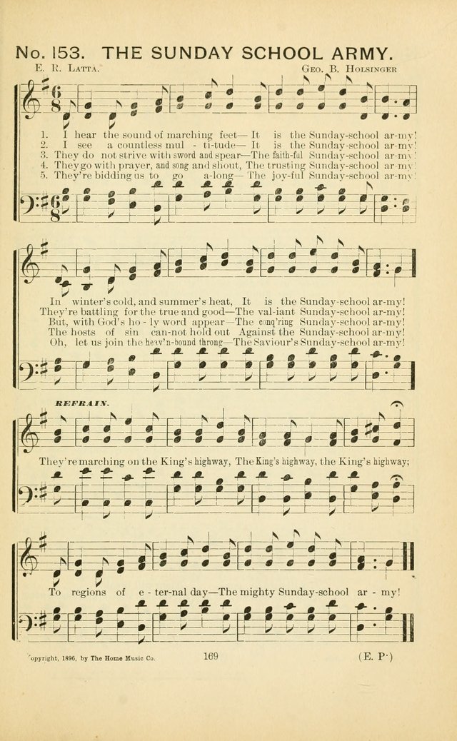 Glory Bells: a collection of new hymns and new music for Sunday-schools, gospel meetings, revivals, Christian Endeavor societies, Epworth Leagues, etc.  page 167