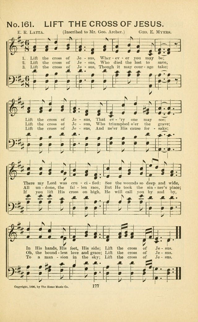 Glory Bells: a collection of new hymns and new music for Sunday-schools, gospel meetings, revivals, Christian Endeavor societies, Epworth Leagues, etc.  page 175