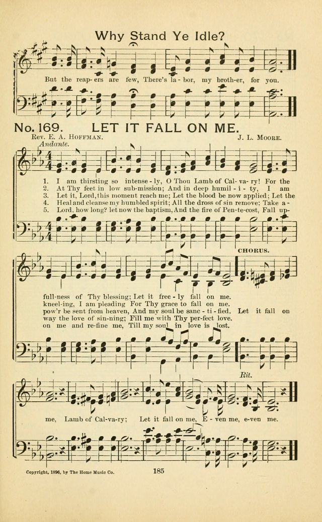 Glory Bells: a collection of new hymns and new music for Sunday-schools, gospel meetings, revivals, Christian Endeavor societies, Epworth Leagues, etc.  page 183