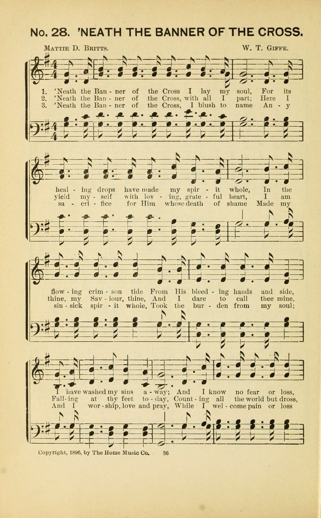 Glory Bells: a collection of new hymns and new music for Sunday-schools, gospel meetings, revivals, Christian Endeavor societies, Epworth Leagues, etc.  page 34