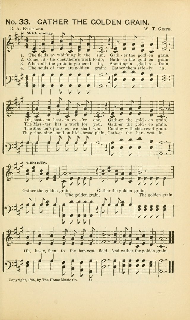 Glory Bells: a collection of new hymns and new music for Sunday-schools, gospel meetings, revivals, Christian Endeavor societies, Epworth Leagues, etc.  page 39