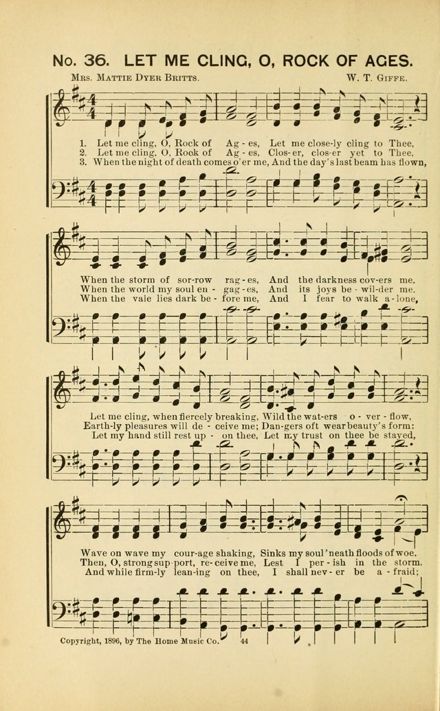 Glory Bells: a collection of new hymns and new music for Sunday-schools, gospel meetings, revivals, Christian Endeavor societies, Epworth Leagues, etc.  page 42