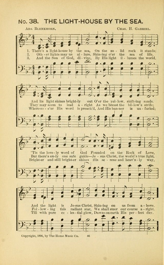 Glory Bells: a collection of new hymns and new music for Sunday-schools, gospel meetings, revivals, Christian Endeavor societies, Epworth Leagues, etc.  page 44