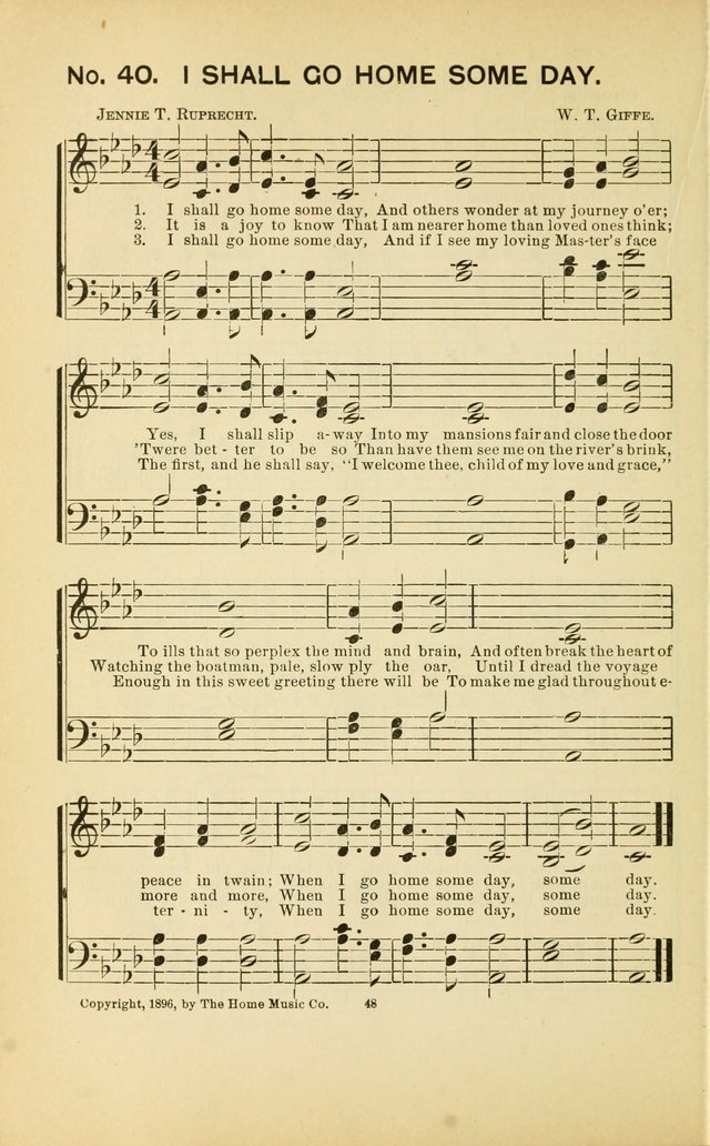 Glory Bells: a collection of new hymns and new music for Sunday-schools, gospel meetings, revivals, Christian Endeavor societies, Epworth Leagues, etc.  page 46