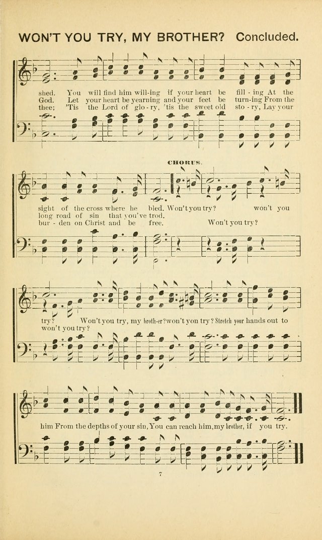 Glory Bells: a collection of new hymns and new music for Sunday-schools, gospel meetings, revivals, Christian Endeavor societies, Epworth Leagues, etc.  page 5