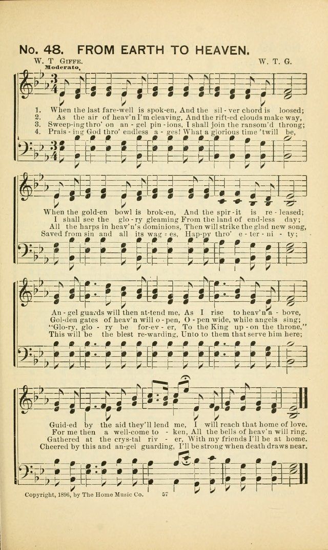 Glory Bells: a collection of new hymns and new music for Sunday-schools, gospel meetings, revivals, Christian Endeavor societies, Epworth Leagues, etc.  page 55