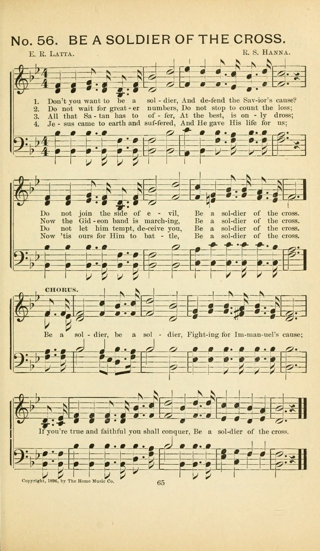 Glory Bells: a collection of new hymns and new music for Sunday-schools, gospel meetings, revivals, Christian Endeavor societies, Epworth Leagues, etc.  page 63
