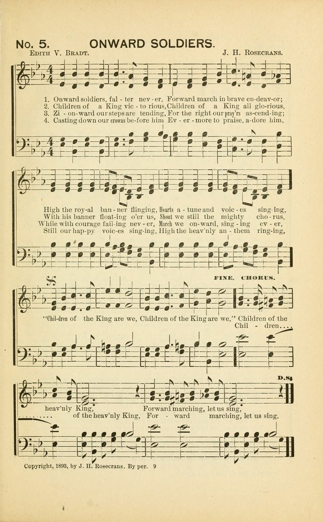 Glory Bells: a collection of new hymns and new music for Sunday-schools, gospel meetings, revivals, Christian Endeavor societies, Epworth Leagues, etc.  page 7