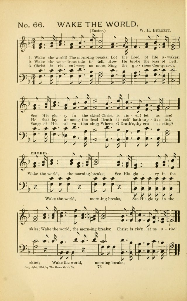 Glory Bells: a collection of new hymns and new music for Sunday-schools, gospel meetings, revivals, Christian Endeavor societies, Epworth Leagues, etc.  page 74