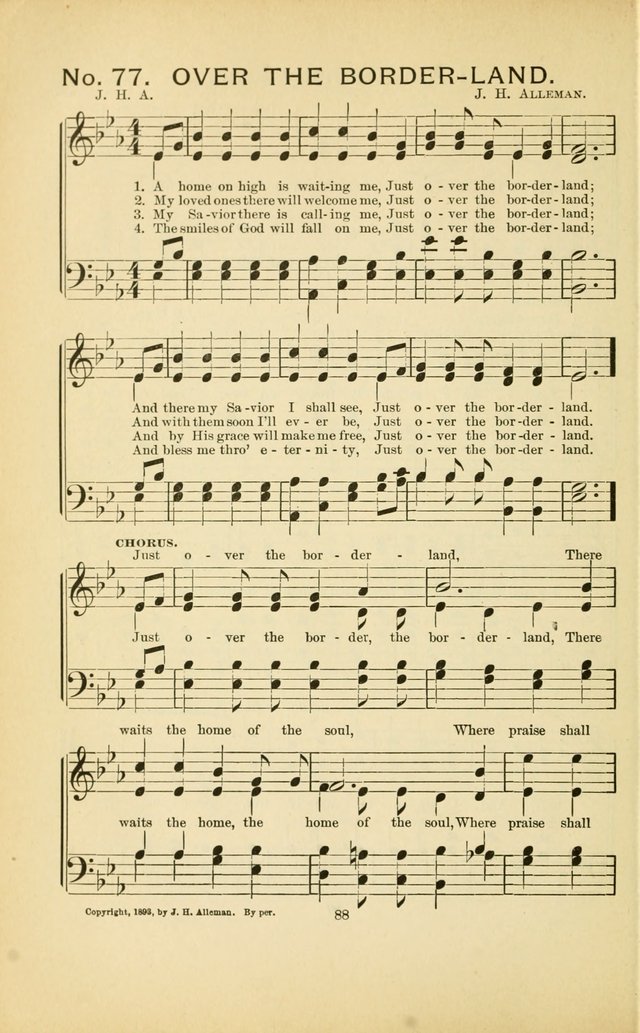 Glory Bells: a collection of new hymns and new music for Sunday-schools, gospel meetings, revivals, Christian Endeavor societies, Epworth Leagues, etc.  page 86