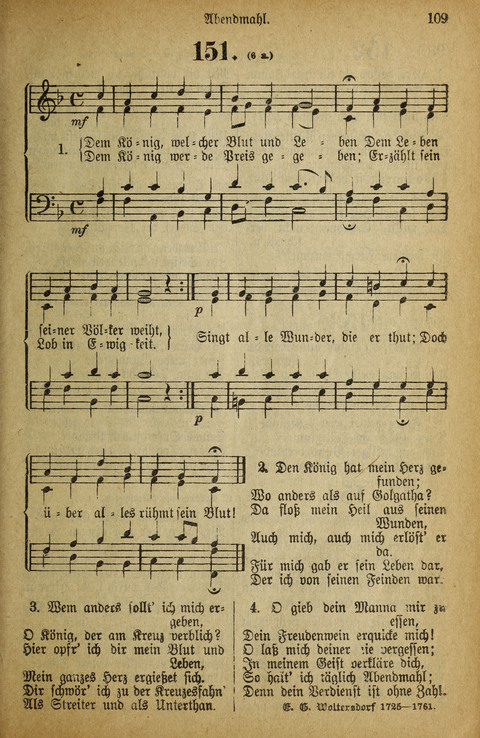 Gesangbuch der Bischöflichen Methodisten-Kirche: in Deutschalnd und der Schweiz page 107