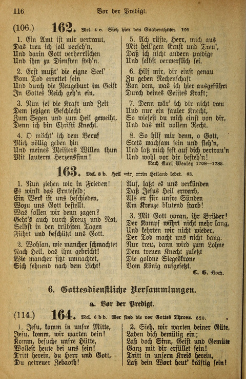 Gesangbuch der Bischöflichen Methodisten-Kirche: in Deutschalnd und der Schweiz page 114