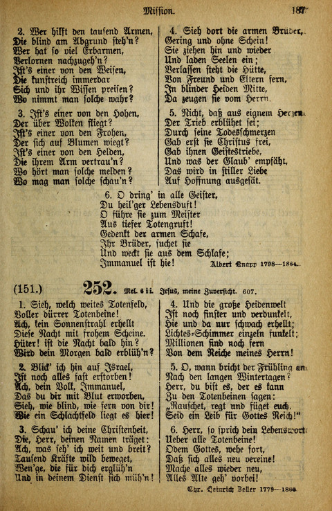 Gesangbuch der Bischöflichen Methodisten-Kirche: in Deutschalnd und der Schweiz page 185