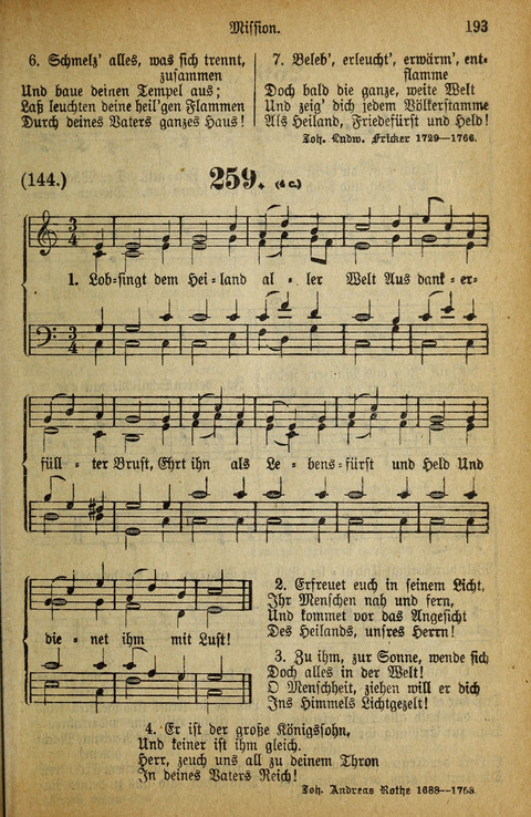 Gesangbuch der Bischöflichen Methodisten-Kirche: in Deutschalnd und der Schweiz page 191