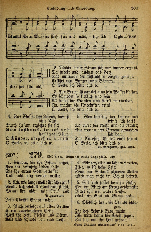Gesangbuch der Bischöflichen Methodisten-Kirche: in Deutschalnd und der Schweiz page 207