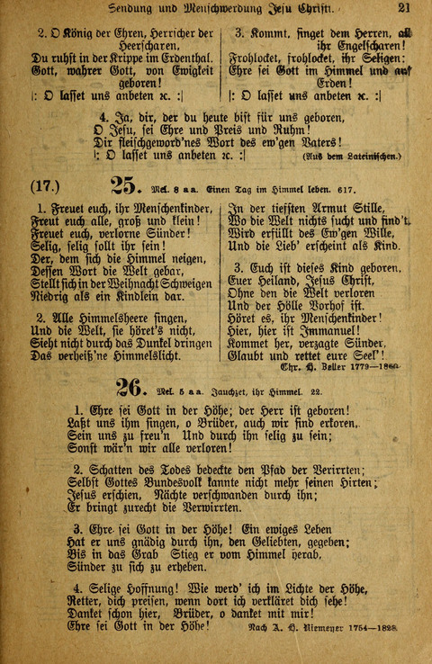 Gesangbuch der Bischöflichen Methodisten-Kirche: in Deutschalnd und der Schweiz page 21