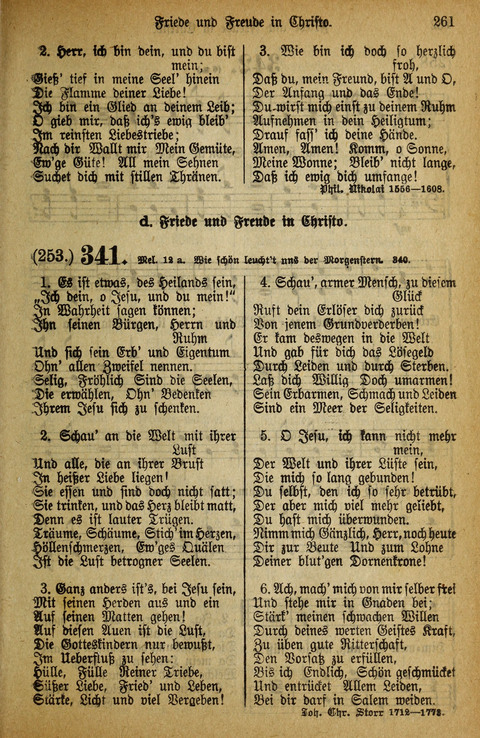 Gesangbuch der Bischöflichen Methodisten-Kirche: in Deutschalnd und der Schweiz page 261