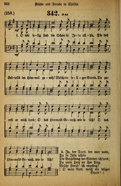 Gesangbuch der Bischöflichen Methodisten-Kirche: in Deutschalnd und der Schweiz page 262