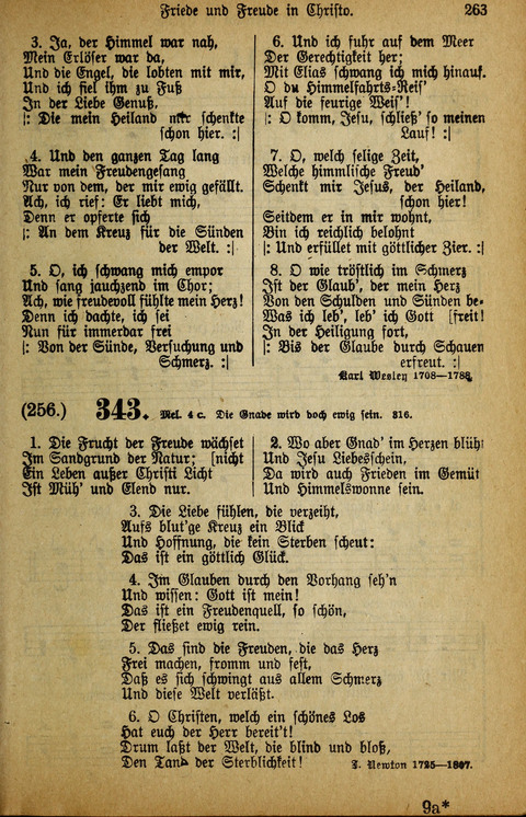 Gesangbuch der Bischöflichen Methodisten-Kirche: in Deutschalnd und der Schweiz page 263
