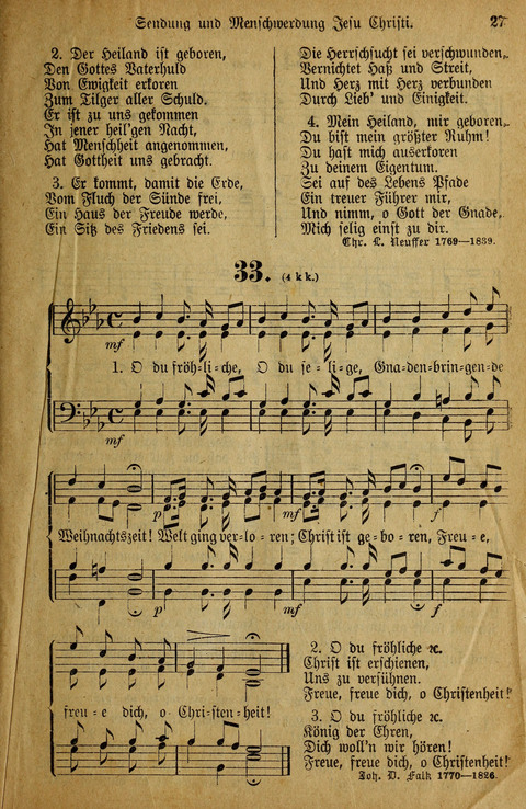 Gesangbuch der Bischöflichen Methodisten-Kirche: in Deutschalnd und der Schweiz page 27
