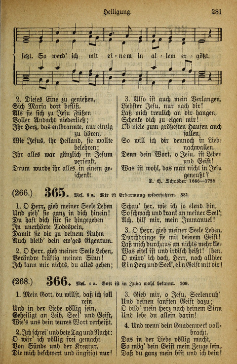Gesangbuch der Bischöflichen Methodisten-Kirche: in Deutschalnd und der Schweiz page 281