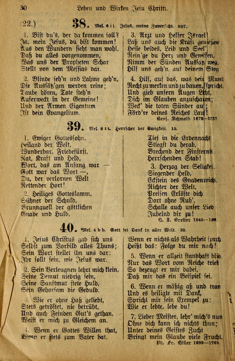 Gesangbuch der Bischöflichen Methodisten-Kirche: in Deutschalnd und der Schweiz page 30