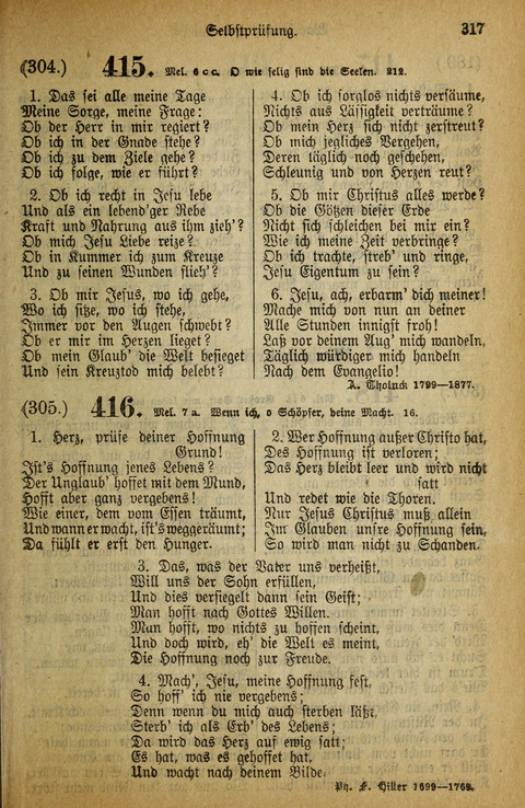 Gesangbuch der Bischöflichen Methodisten-Kirche: in Deutschalnd und der Schweiz page 317