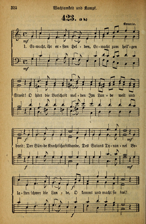 Gesangbuch der Bischöflichen Methodisten-Kirche: in Deutschalnd und der Schweiz page 322