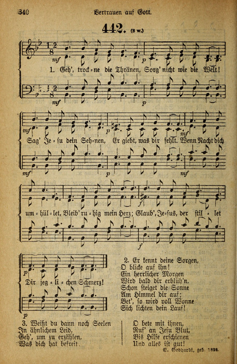 Gesangbuch der Bischöflichen Methodisten-Kirche: in Deutschalnd und der Schweiz page 340