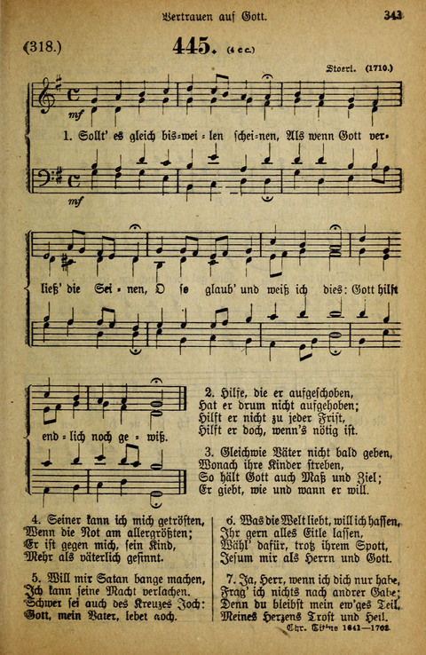 Gesangbuch der Bischöflichen Methodisten-Kirche: in Deutschalnd und der Schweiz page 343