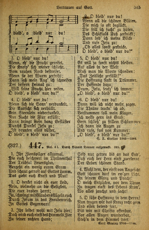 Gesangbuch der Bischöflichen Methodisten-Kirche: in Deutschalnd und der Schweiz page 345