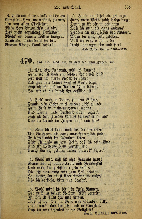 Gesangbuch der Bischöflichen Methodisten-Kirche: in Deutschalnd und der Schweiz page 365