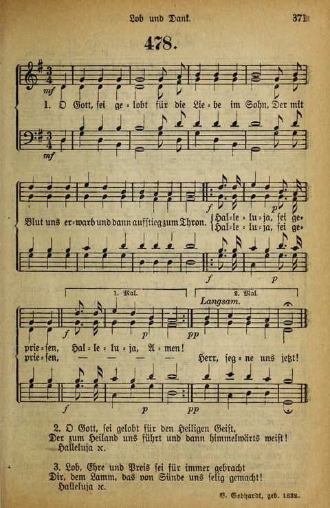 Gesangbuch der Bischöflichen Methodisten-Kirche: in Deutschalnd und der Schweiz page 371